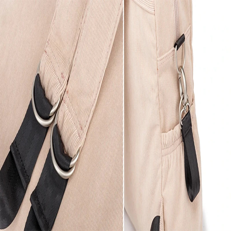 Sac à dos à langer effet velours rose