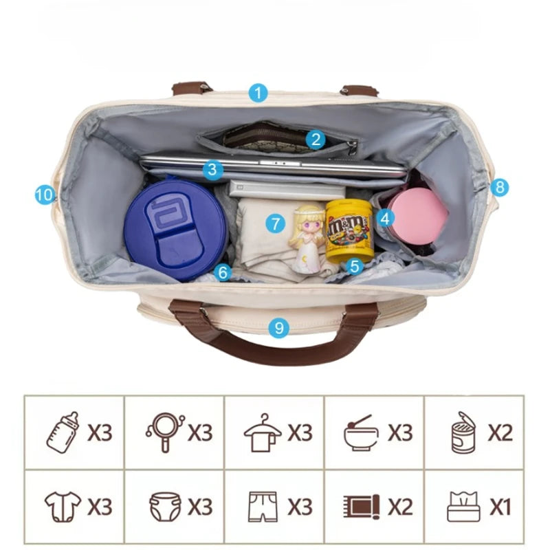 Sac à langer Mommy Bag noir