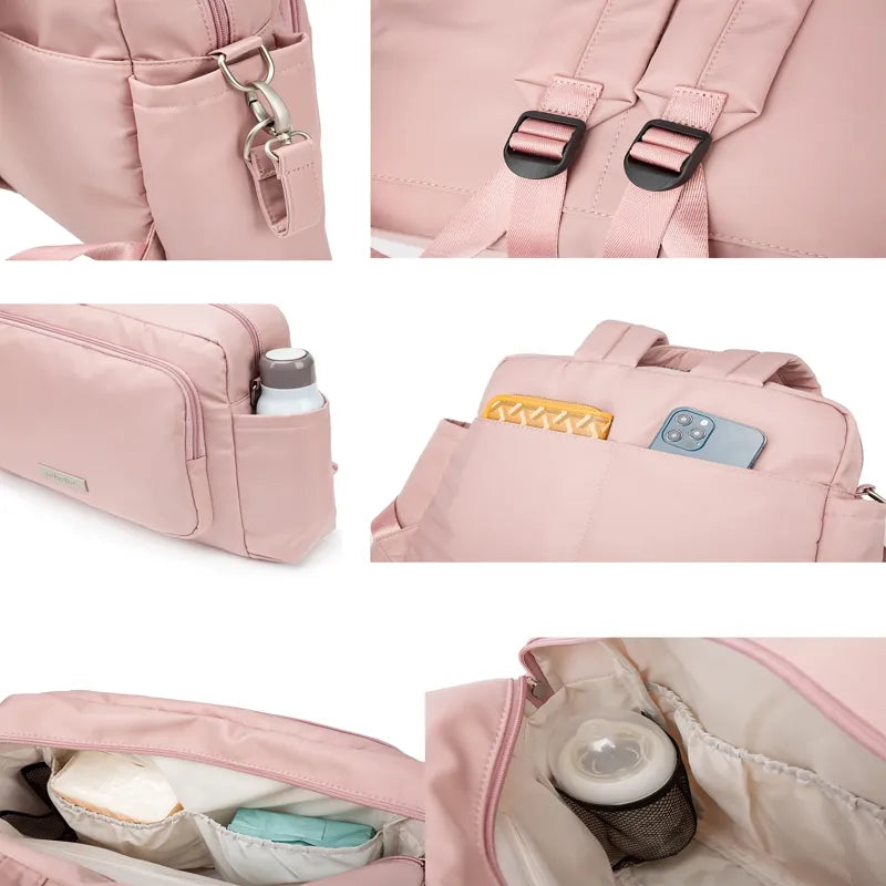 Sac a langer rose & noir