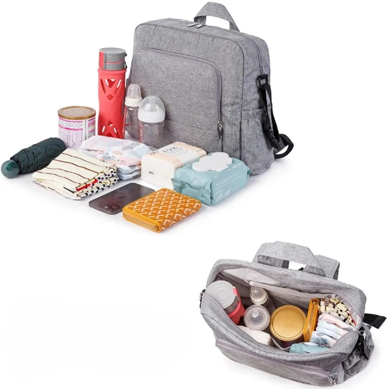 Sac a langer multi-fonction gris