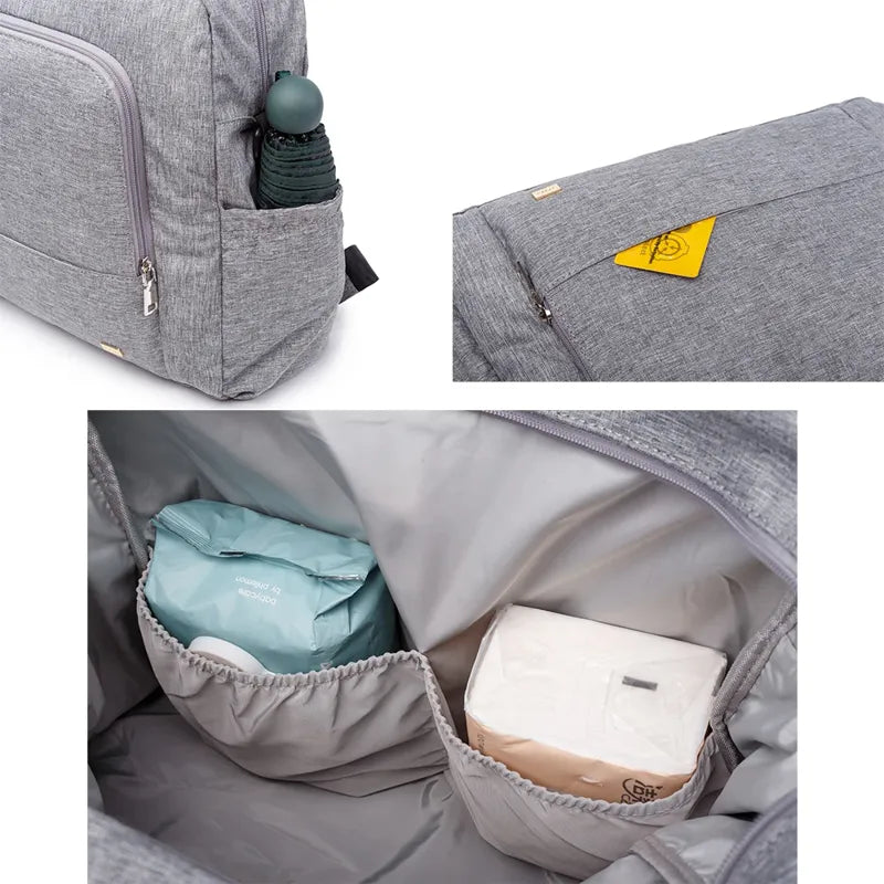 Sac a langer multi-fonction gris