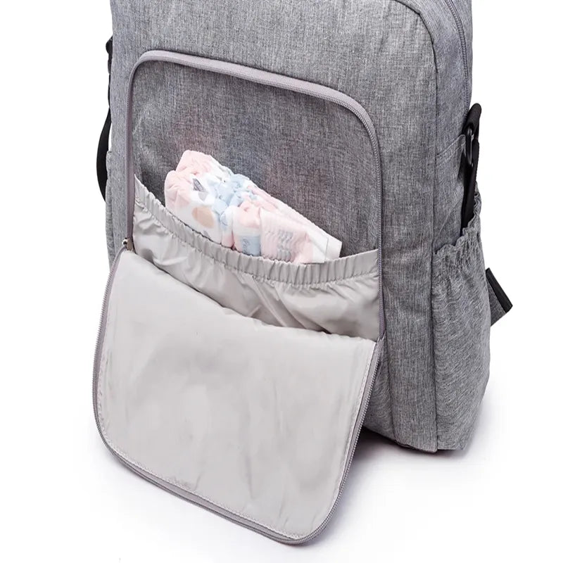 Sac a langer multi-fonction gris