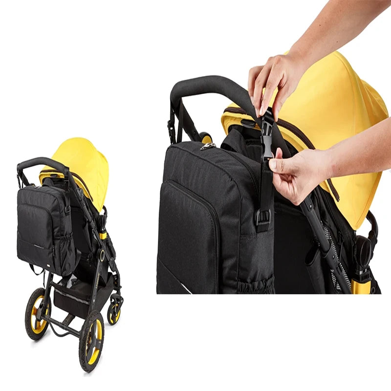 Sac a langer multi-fonction noir