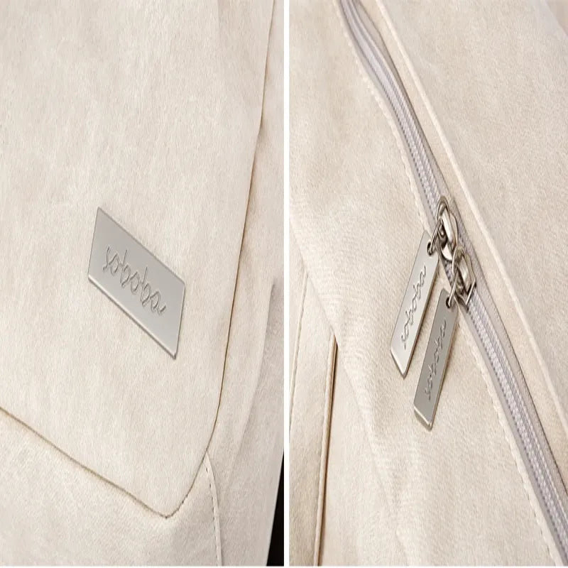 Grand sac à couches gris beige