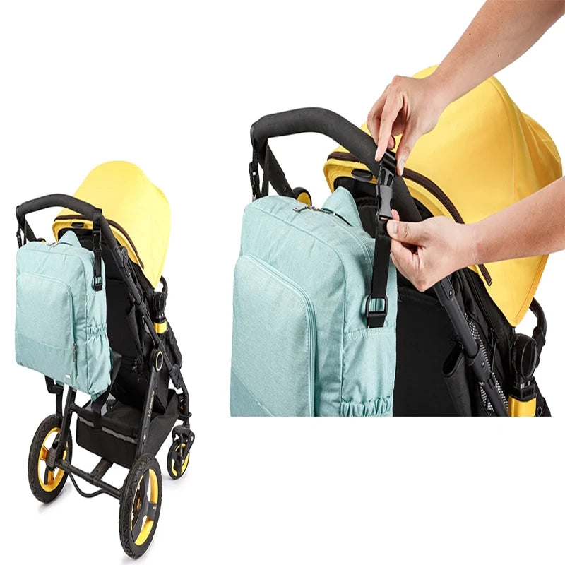 Sac a langer multi-fonction bleu