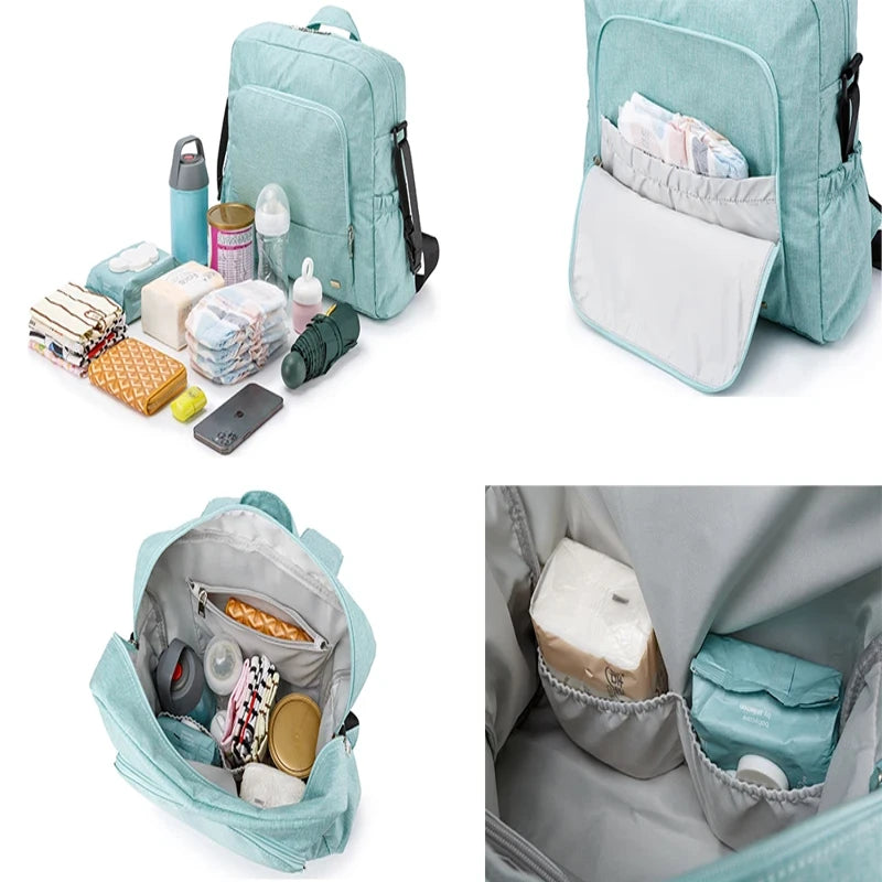 Sac a langer multi-fonction bleu