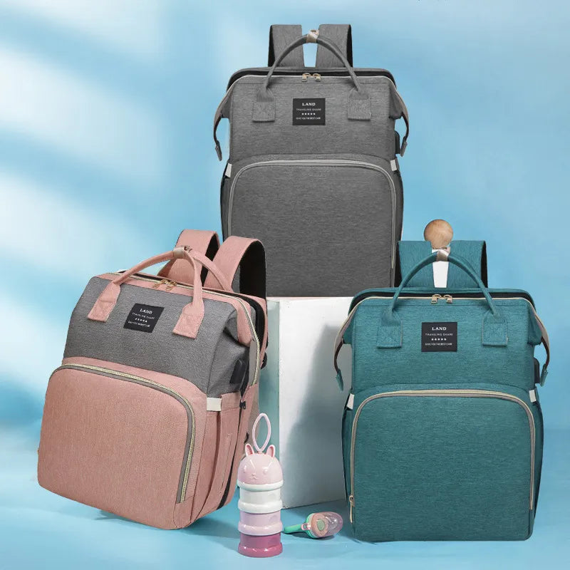 Sac à langer 3 en 1 gris