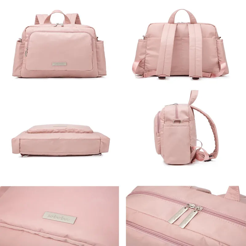 Sac de maternité rose