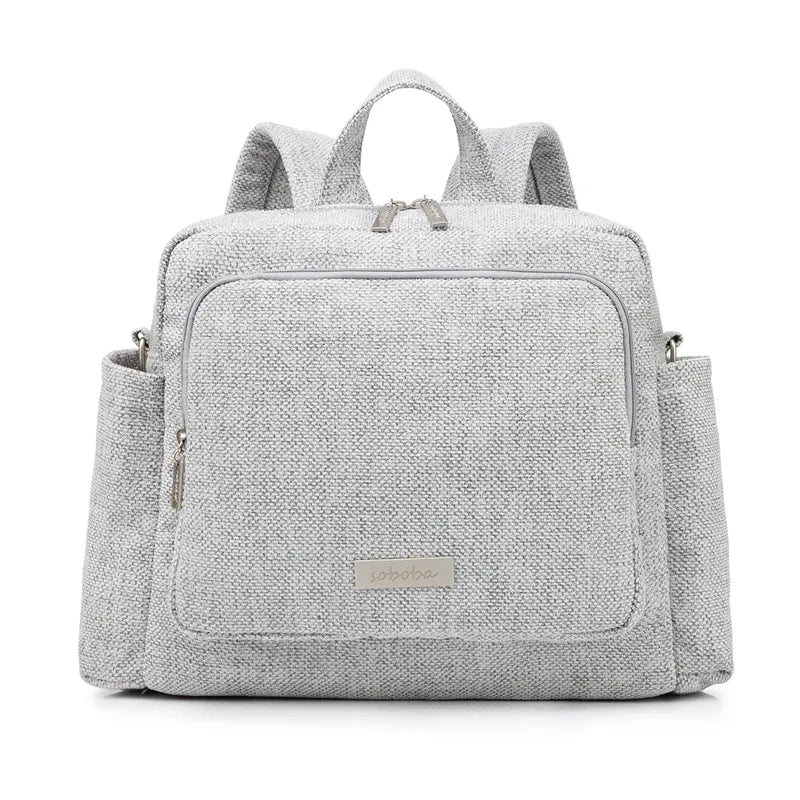 Sac de maternité tweed gris