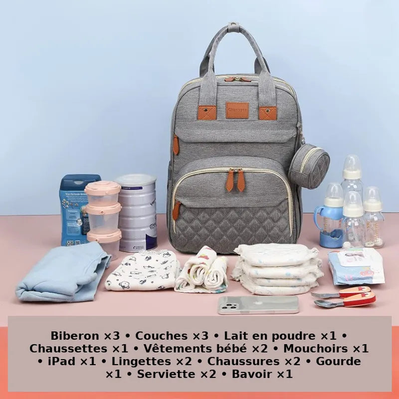 Sac à dos multifonctions gris